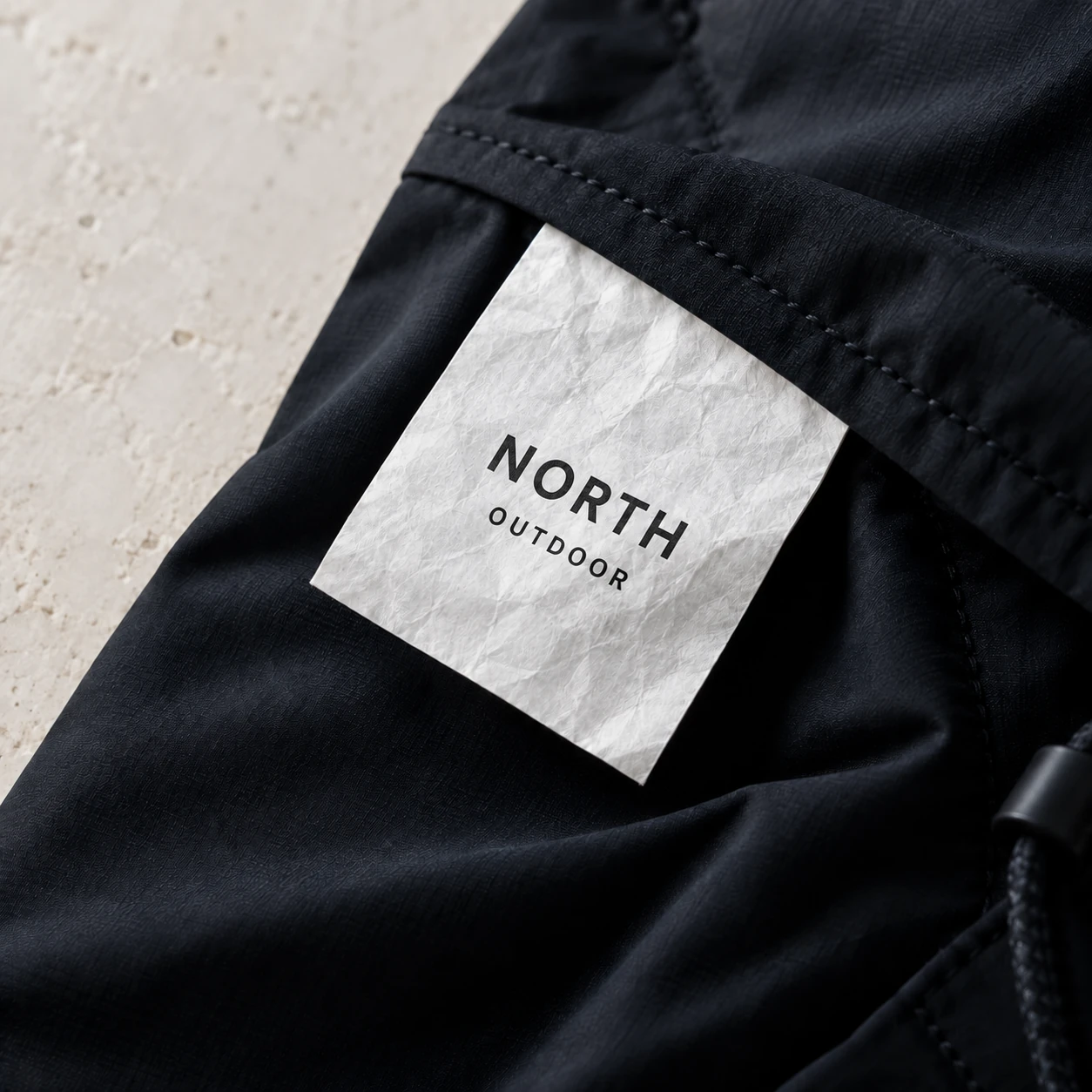 Printed label on papery nonwoven Tyvek material